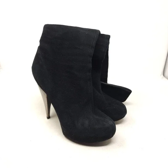 Giuseppe Zanotti Womens Boots OTK Black Suede Leather Thigh High Heel Shoe 40 10 - Picture 7 of 15